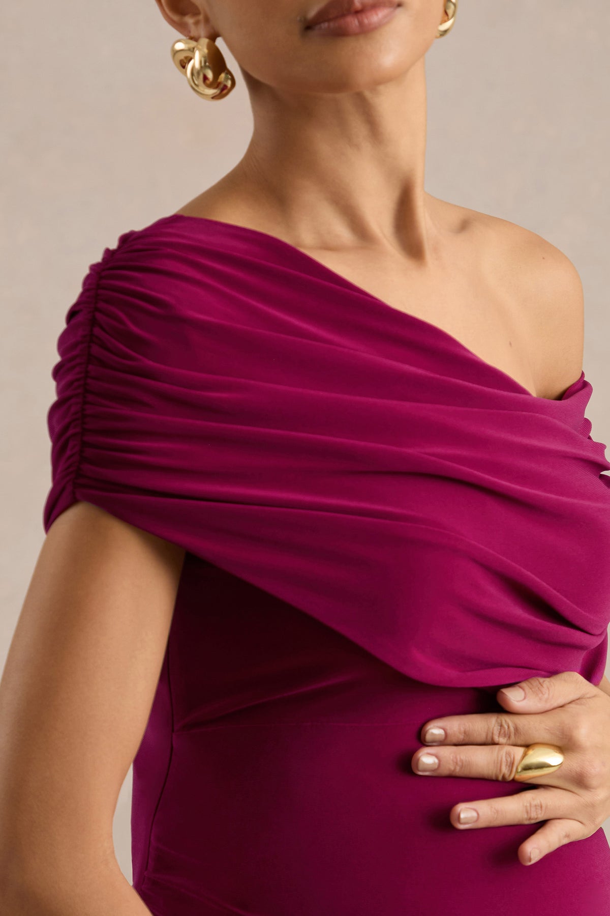 ECM_HR_CL137445102 - Noah _ Burgundy Jersey Ruched One Shoulder Maternity A-Line Maxi Dress With Drop Waist4.jpg