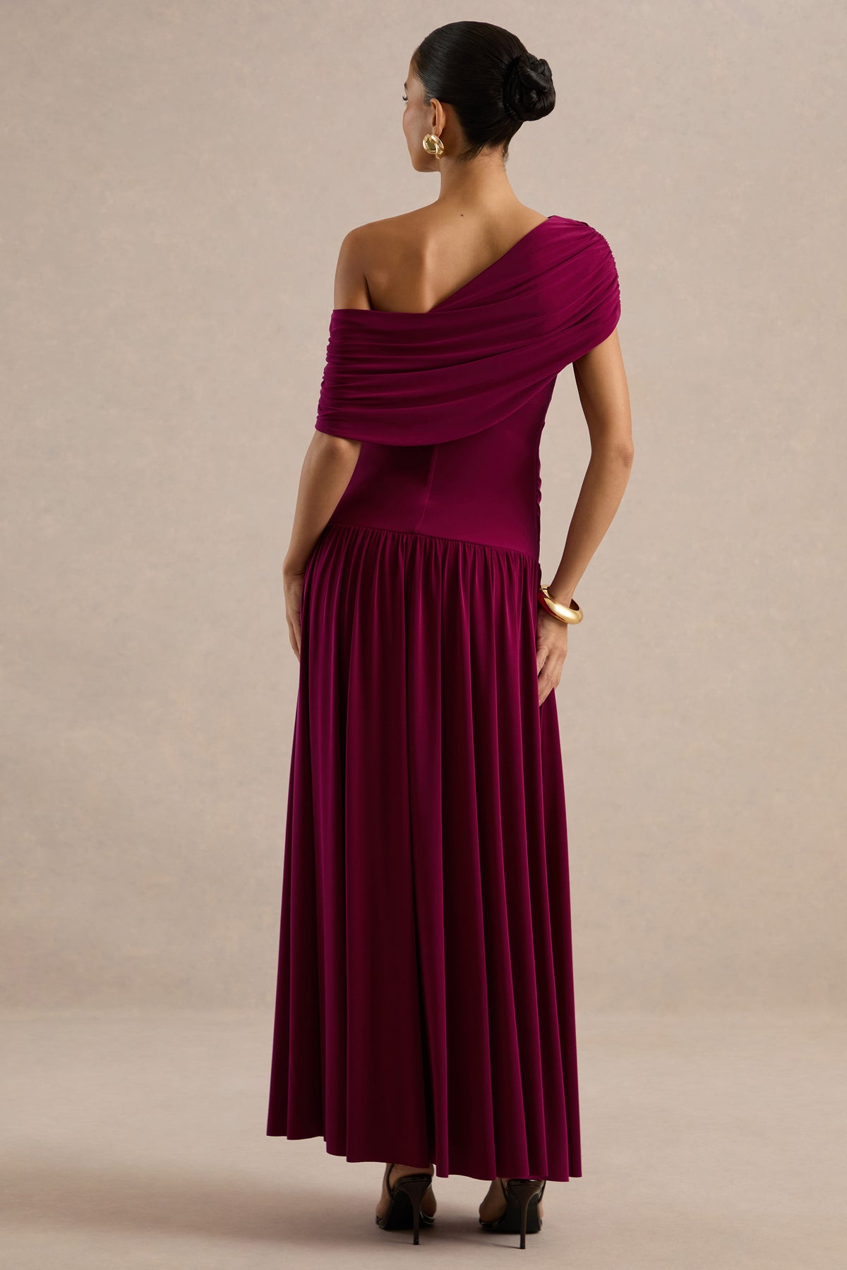 ECM_HR_CL137445102 - Noah _ Burgundy Jersey Ruched One Shoulder Maternity A-Line Maxi Dress With Drop Waist5.jpg