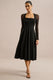 ECM_HR_CL137475001 - Melinda _ Black Square-Neck Midi Dress With Mesh Detailing1.jpg