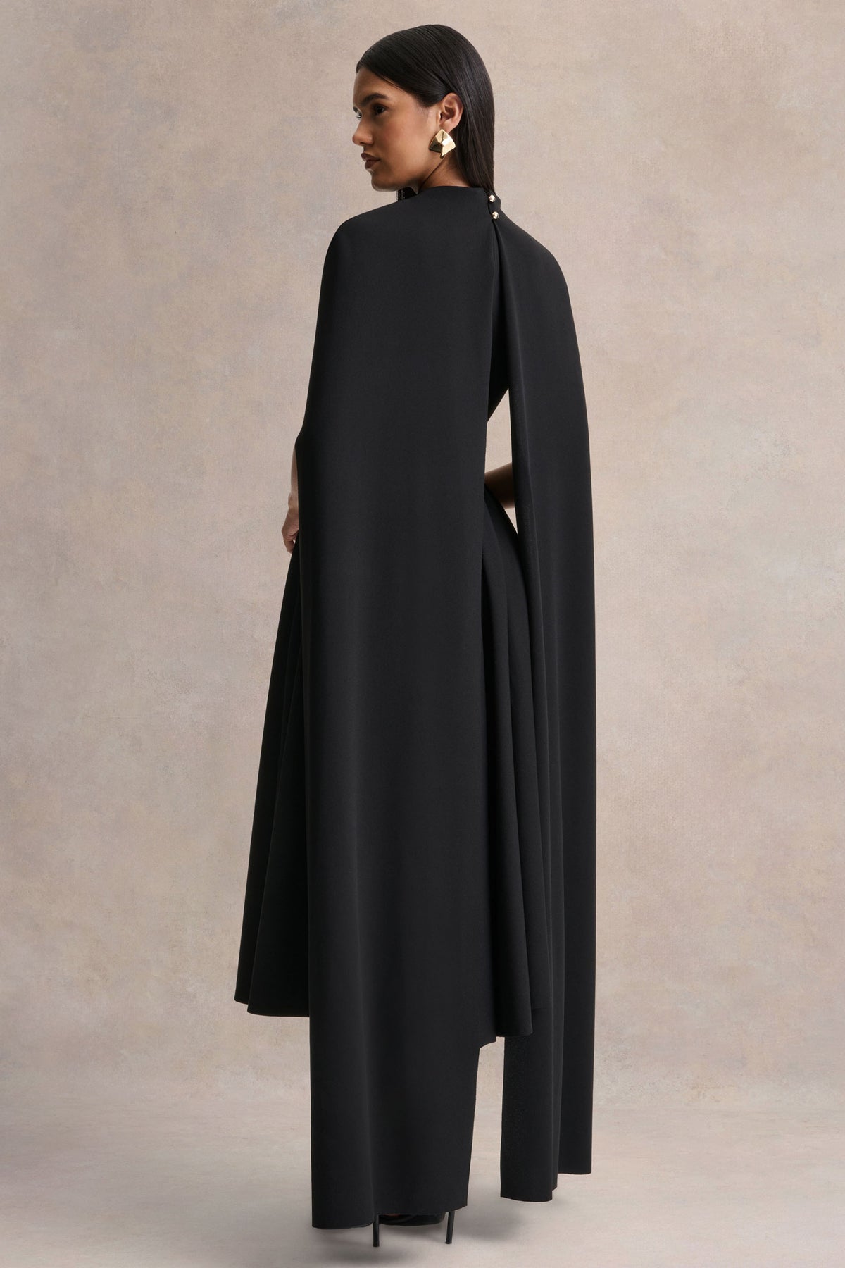 BGR_HR_CL137482001 - Nova _ Black High-Neck Midi Dress With Cape-Sleeves 07.jpg