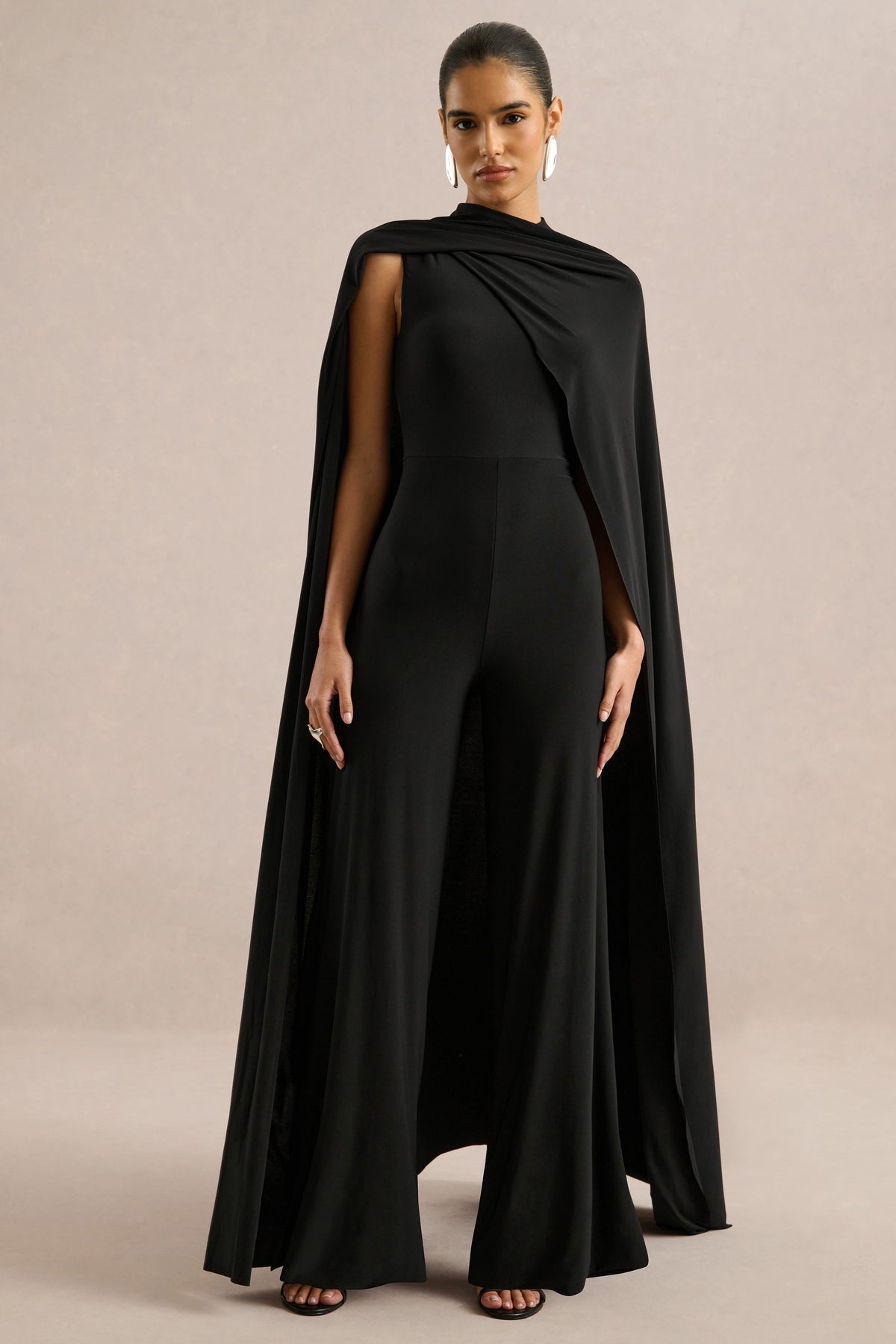 ECM_HR_CL137502001 - Seema _ Black High-Neck Jumpsuit With Cape0.jpg