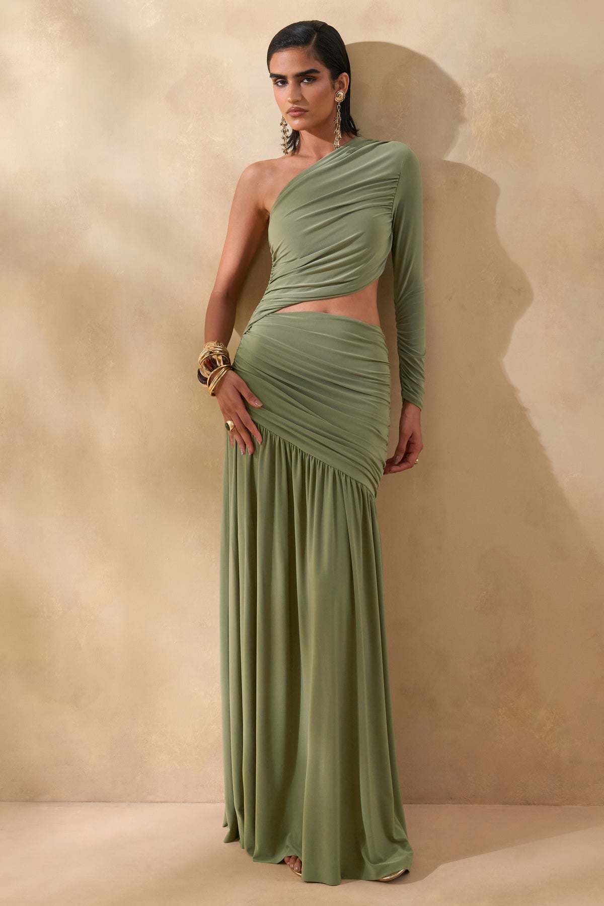 ECM_HR_CL137518037 - Kinsley | Olive Asymmetric-Neck Maxi Dress With Body Cut-Out Detail 4.jpg