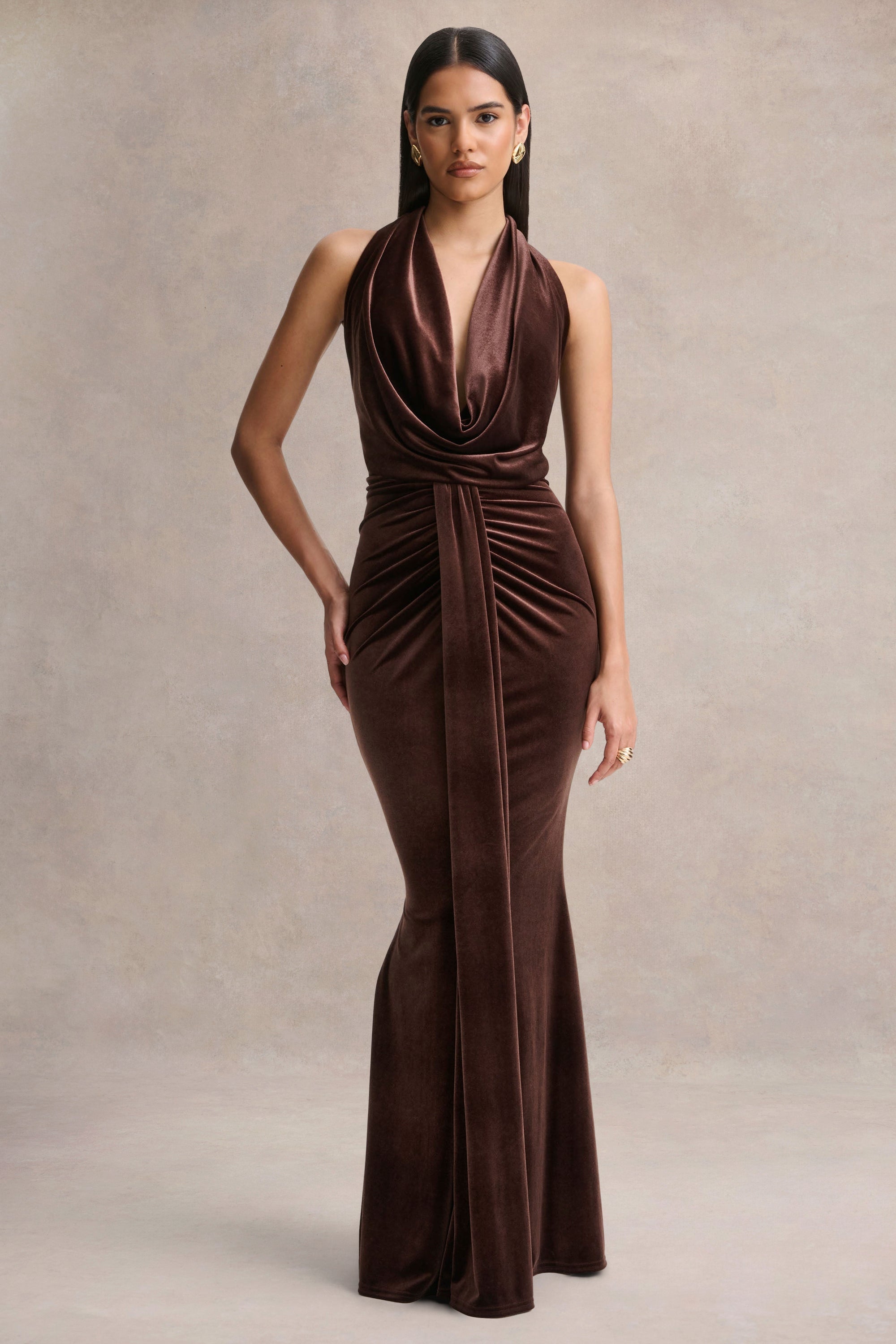 dress lavern midi brown product info and reviews Brown Midi Dress In Viscose
