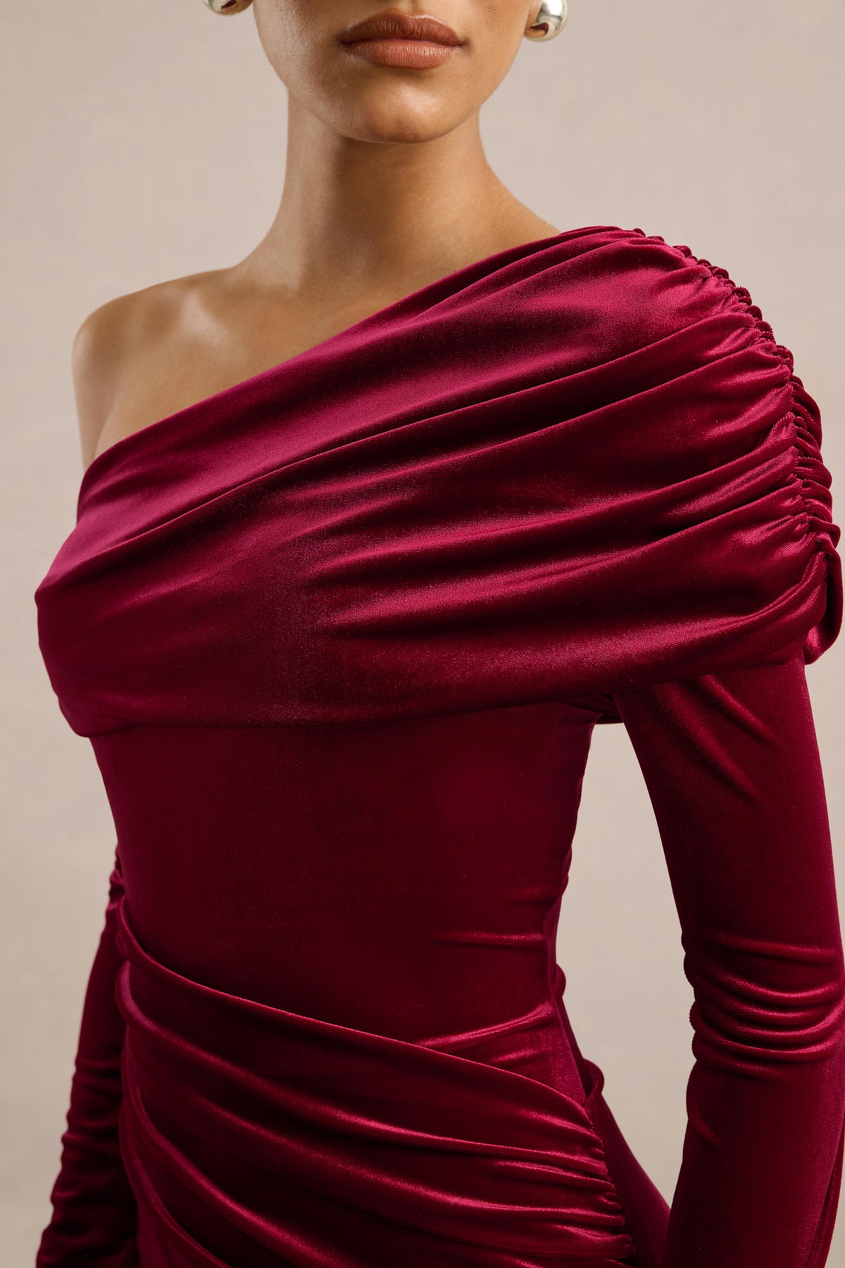 ECM_HR_CL137567101 - Eirene _ Red Velvet Asymmetric-Neck Midi Dress4.jpg