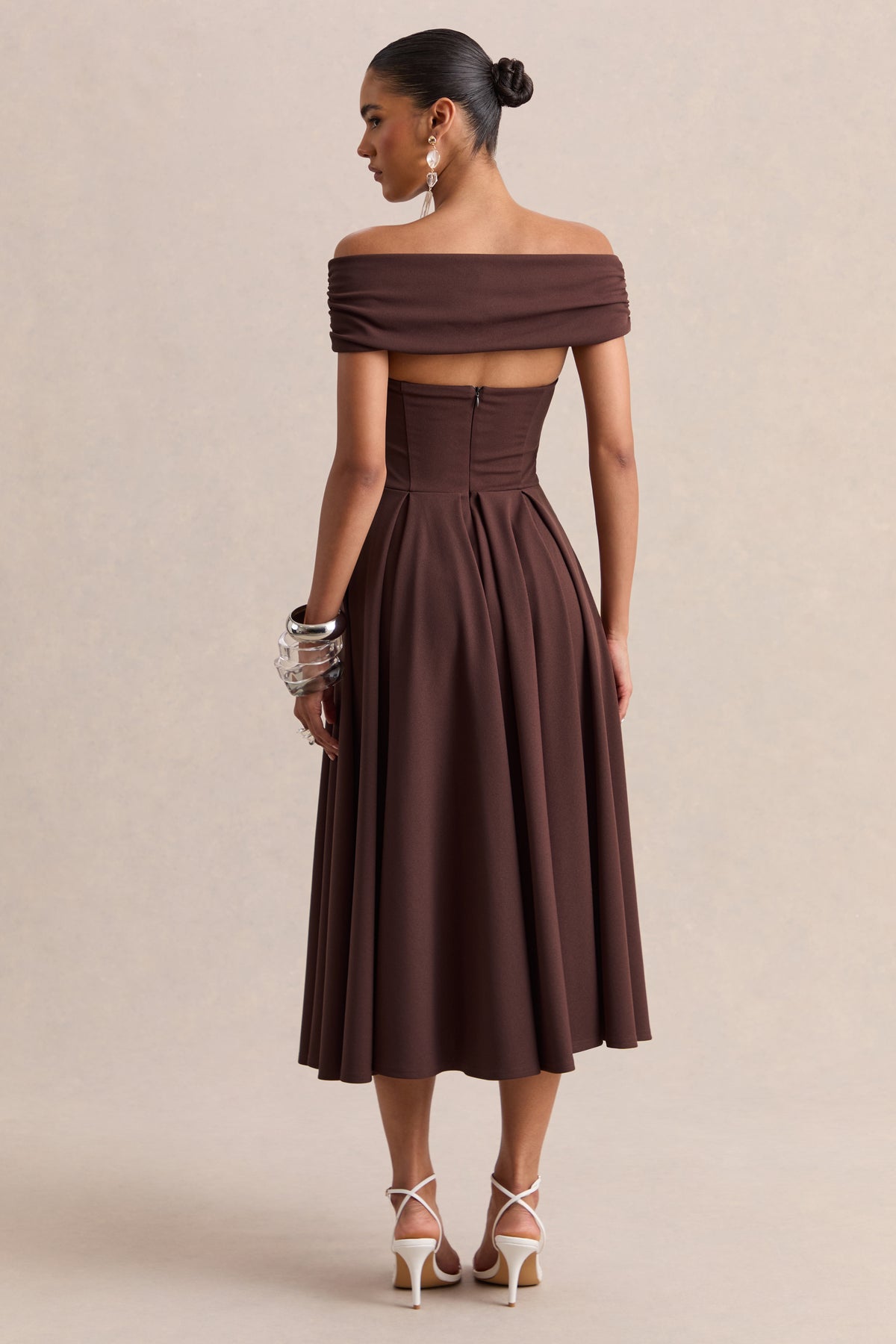 ECM_HR_CL137615022 - Mavina _ Brown Bardot-Neck Midi Dress 06.jpg