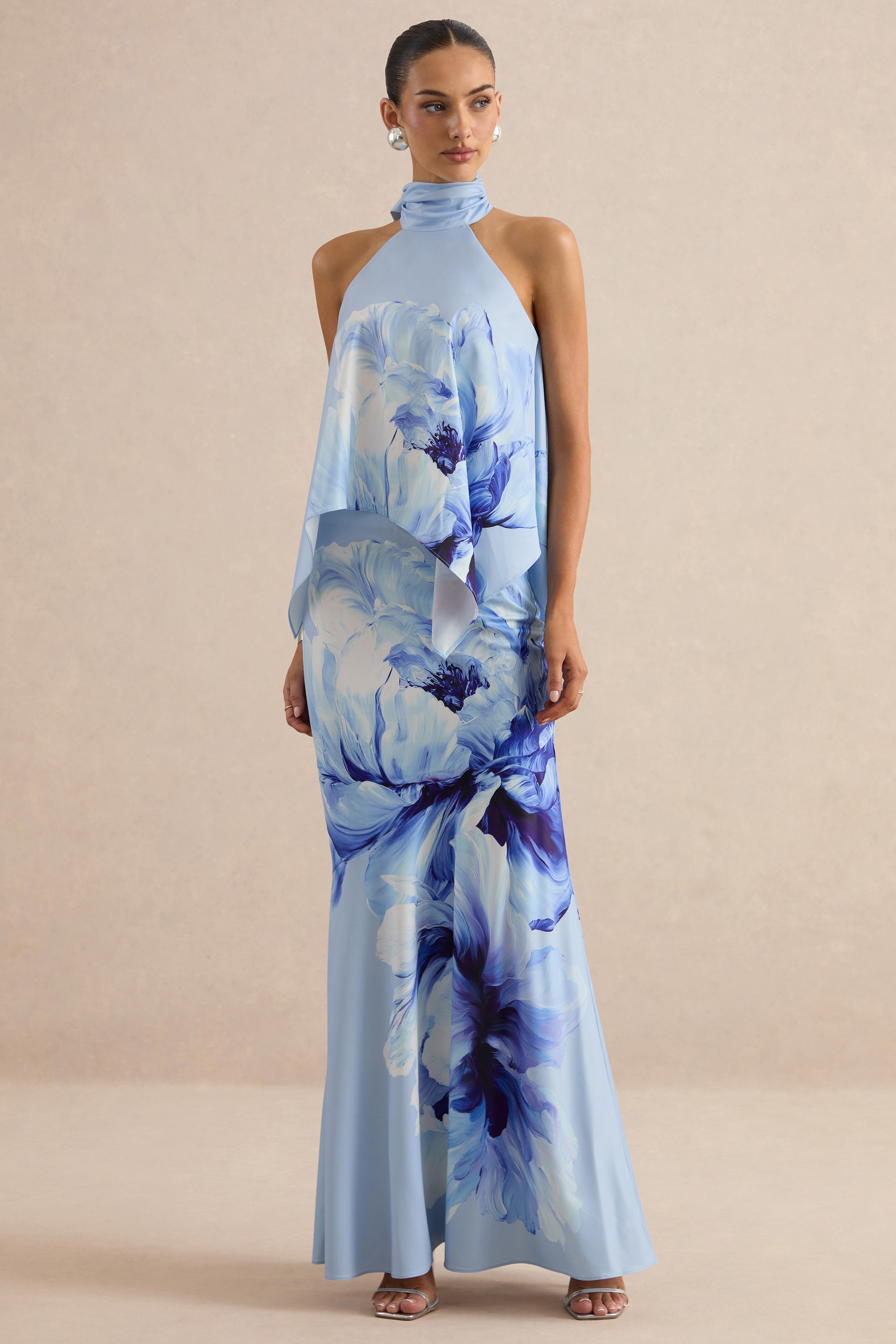 CL137649013 - Vayla | Blue Floral Print Matte Satin Asymmetric Drop-Waist Maxi Skirt  0.jpg