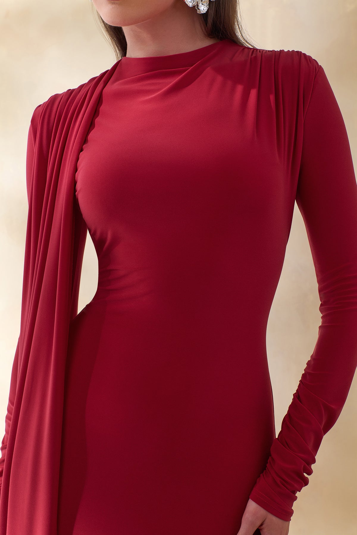 ECM_HR_CL137652100 Amaria _ Red High-Neck Maxi Dress With Sash-Detail 0.jpg