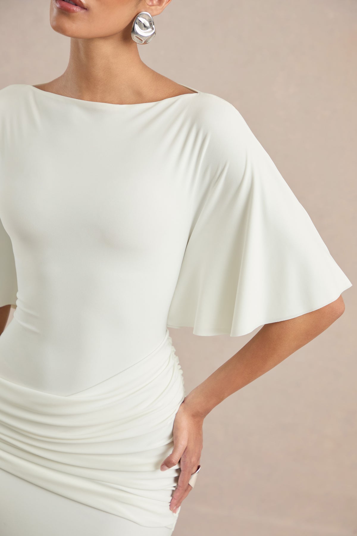 ECM_HR_CL137658110 - Emerelle _ White Wide-Neck Maxi Dress With Sash And Draped-Detailing4.jpg