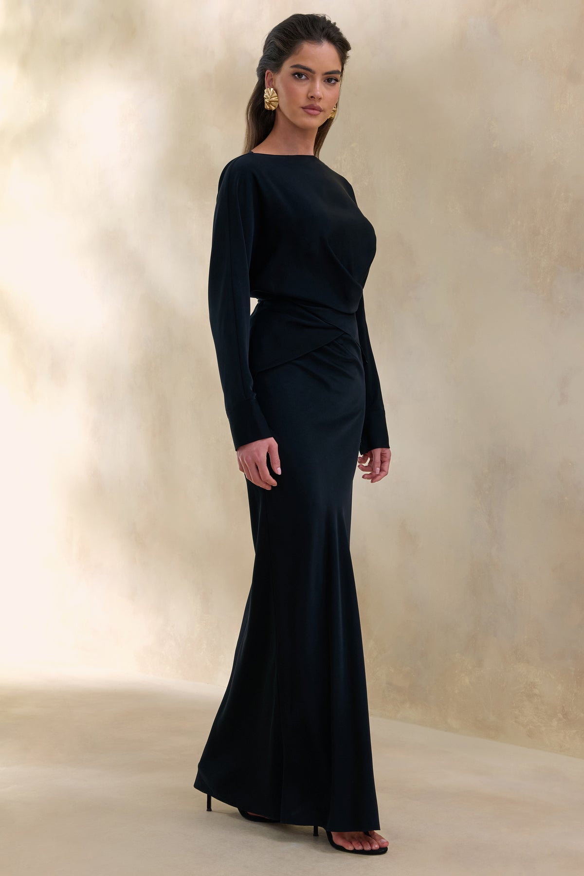 ECM_HR_CL137668001 - Elaria _ Black Satin Maxi-Skirt  4.jpg