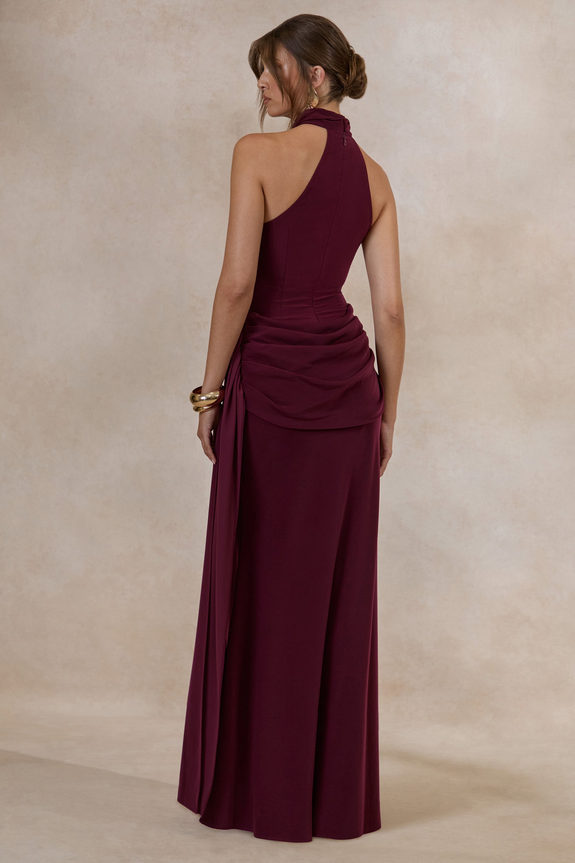 CL13772910206_ECM_HR_CL137729102_-_Aevina___Burgundy_Satin_Asymmetric-Neck_Maxi_Dress_With_Sash-Detail4