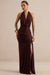 Kavya Dark Brown Extreme Plunge Neck Bodysuit CL137812022 12.jpg