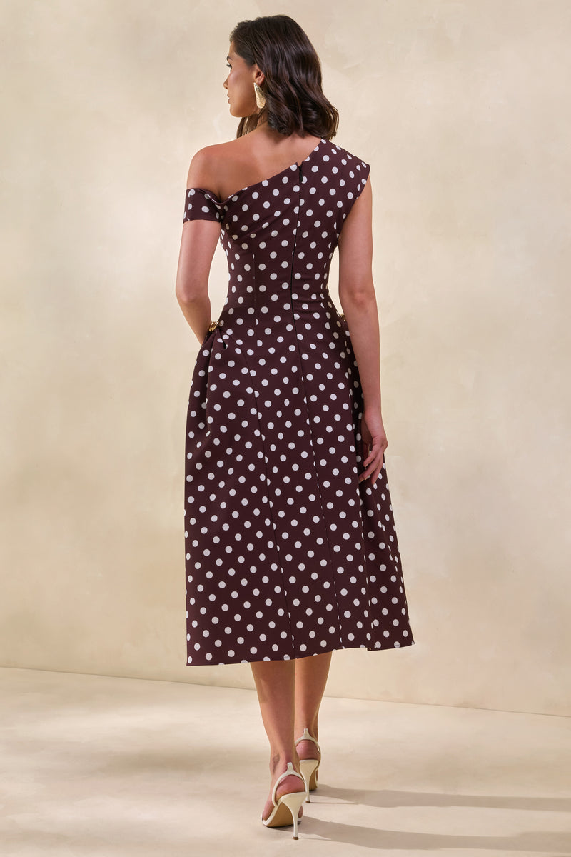 ECM_HR_CL137863021 - Celosia _ Brown Polka-Dot Asymmetric-Neck Midi Dress With Gold-Detailing8.jpg