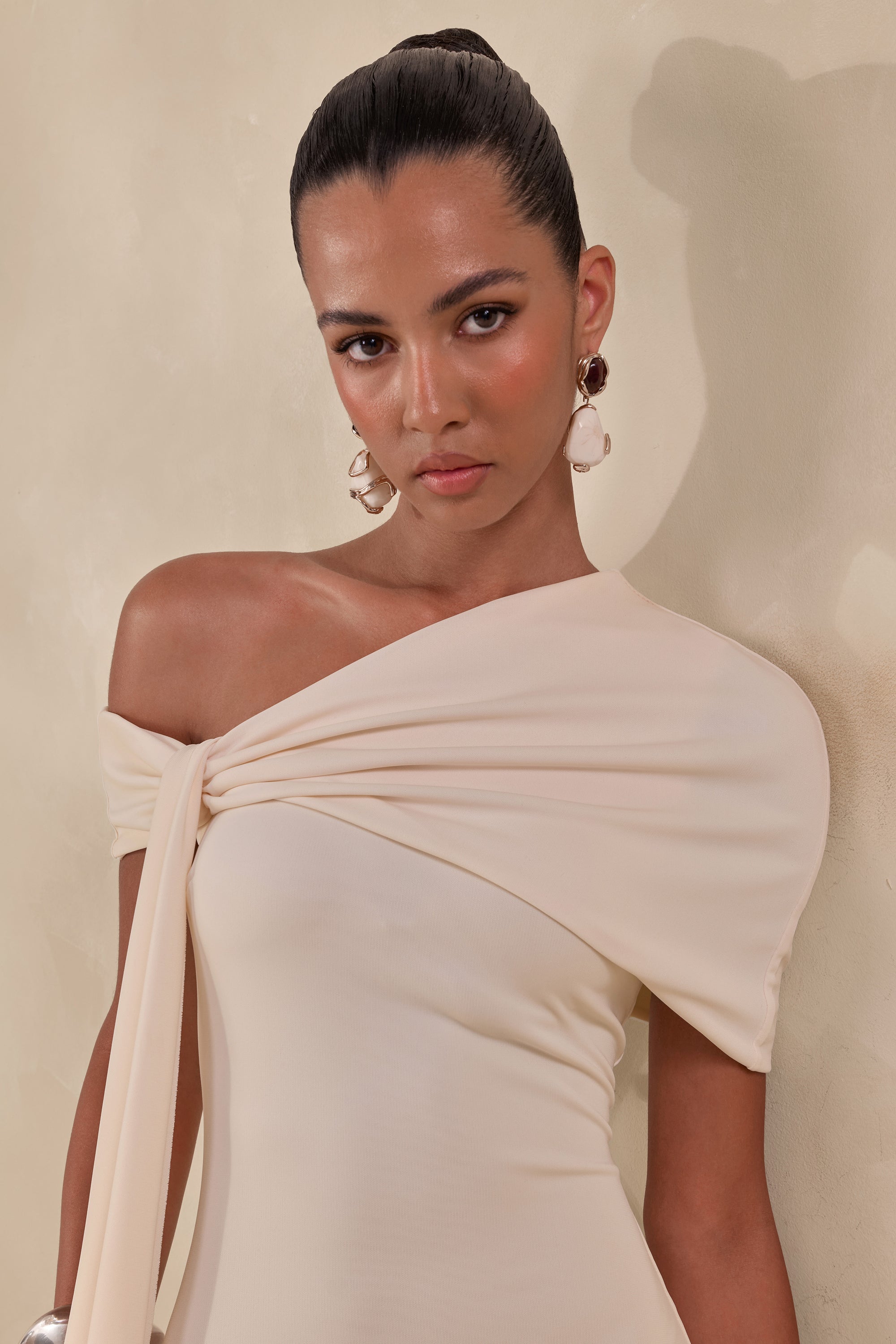 ECM_HR_CL137866111 - Esalina _ Cream Asymmetric-Neck Maxi Dress With Sash1.jpg