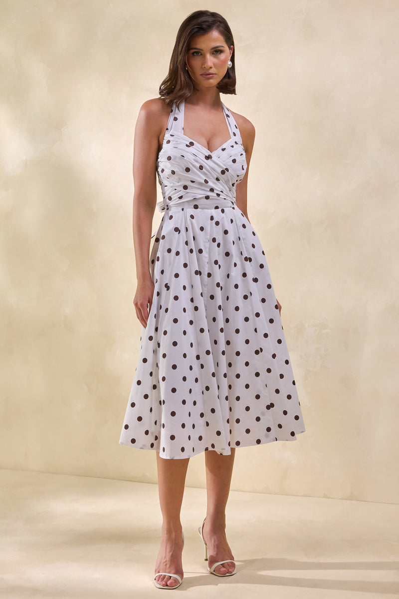 ECM_HR_CL137922111 -  Franceline _ Cream & Brown Polka-Dot Halter-Neck Midi-Dress1.jpg