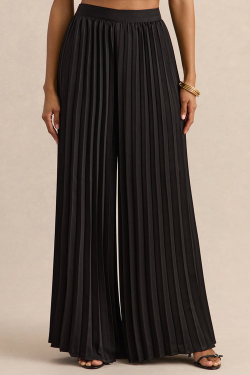 CL137940001---Lerenza-_-Black-Satin-Wide-Leg-Pleated-Trousers-+-CL137939001---Karienne-_-Black-Round-Neck-Top-With-Belted-Detail_10.jpg