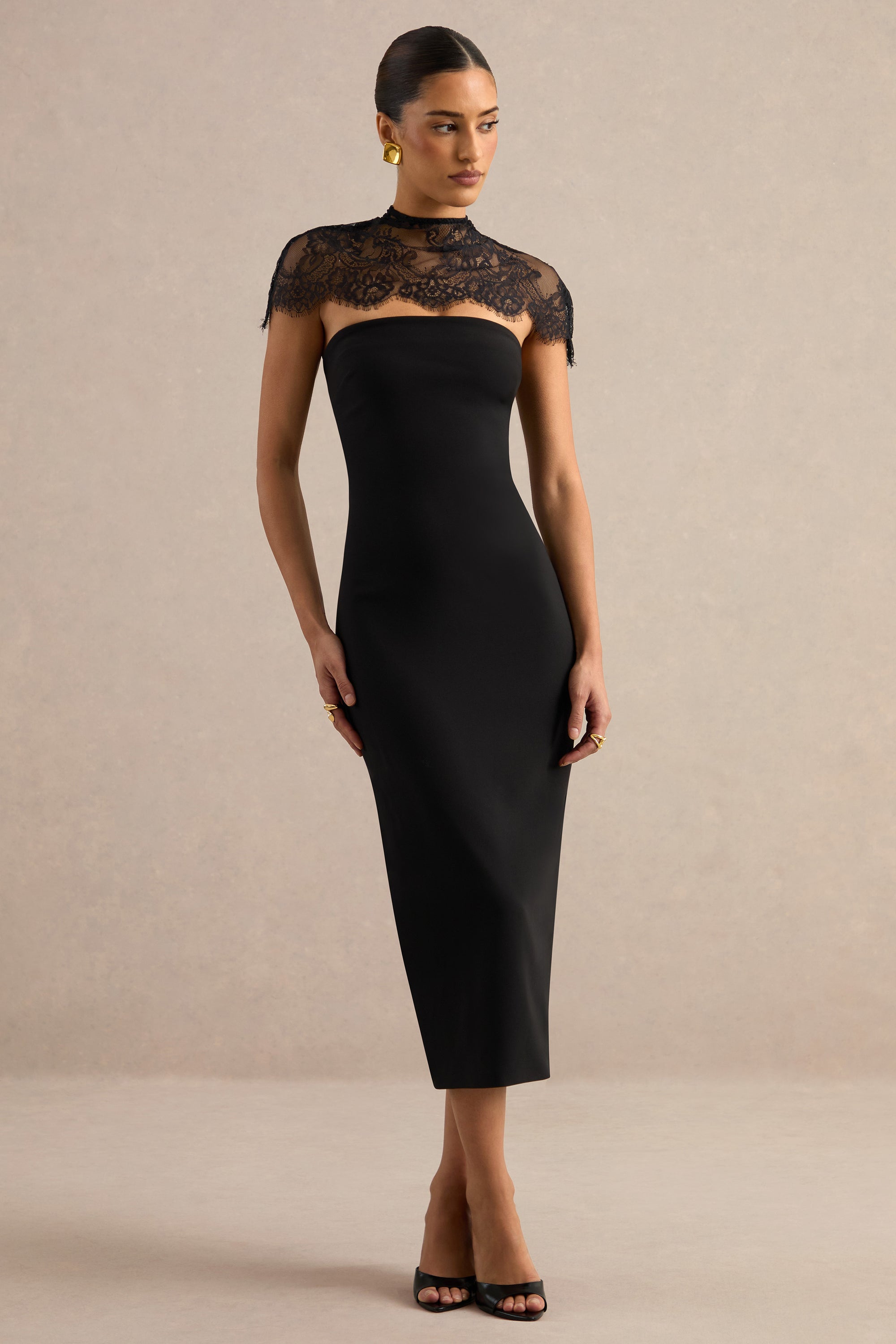 ECM_HR_CL137972001 - Navoria _ Black Lace High-Neck Midi Dress 1.jpg