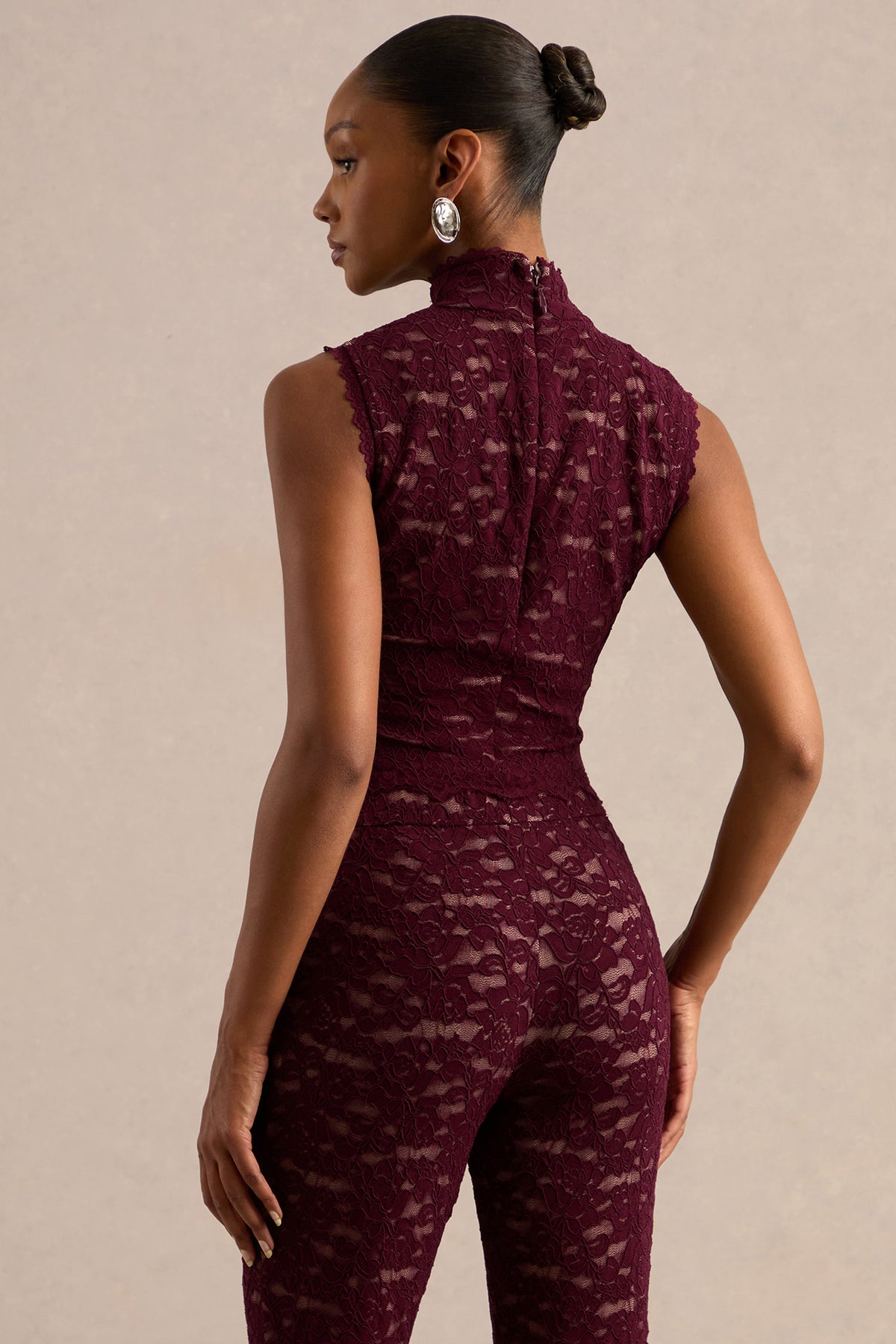 CL137983102 - Veselle _ Burgundy Lace High-Neck Top3.jpg