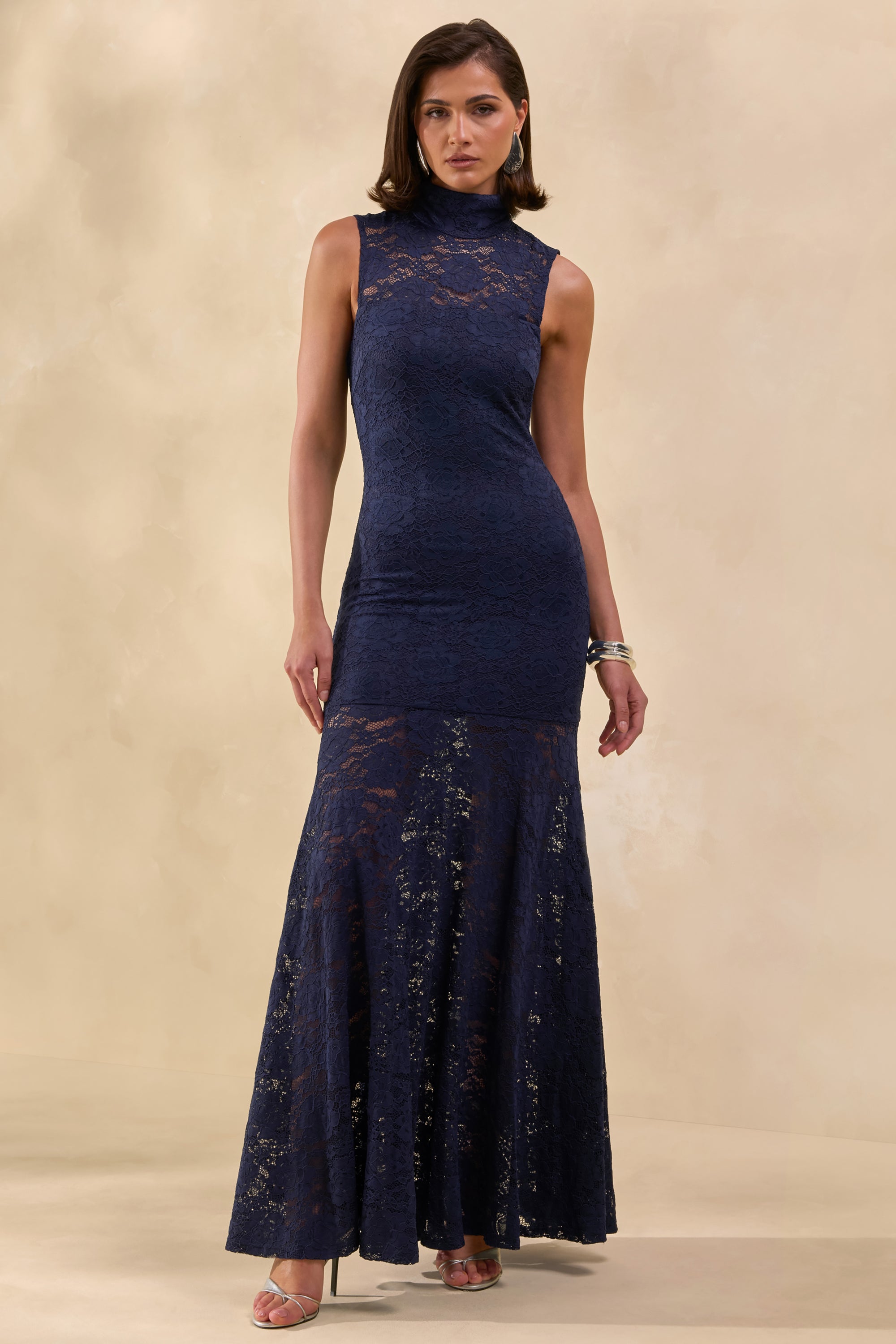 navy lace maxi dress uk Navy Lace Maxi Dress - Romantic Dresses