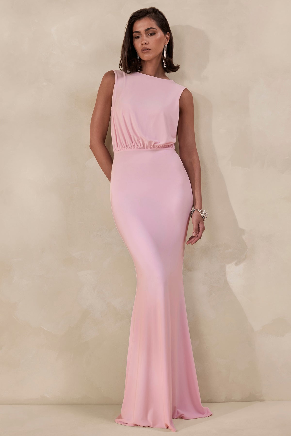 ECM_HR_CL138002084 - Elladine _ Pink Round-Neck Maxi Dress With Lace-Back And Bow-Detail3.jpg