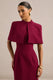 ECM_HR_CL137673102_Astrelle_Burgundy & CL138005102 - Deva Burgundy High Neck Short Sleeve Cape_5779.jpg