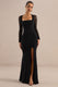 ECM_HR_CL138056001 - Anessa  Black Square-Neck Maxi Dress With Lace Long-Sleeves0.jpg