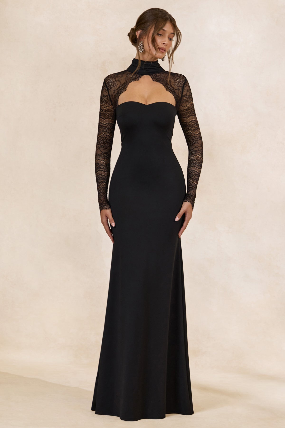 CL138058001 - Arlora _ Black Sweetheart-Neck Maxi Dress With Lace Long-Sleeves0.jpg
