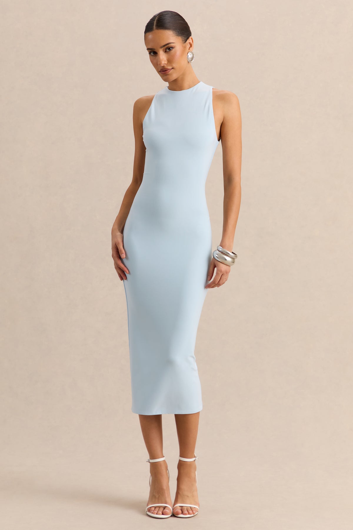 ECM_HR_CL138067013 - Mirana | Powder Blue High-Neck Midi-Dress + ECM_HR_CL138069013 - Magoria | Powder Blue Mesh Round-Neck Cape 3.jpg