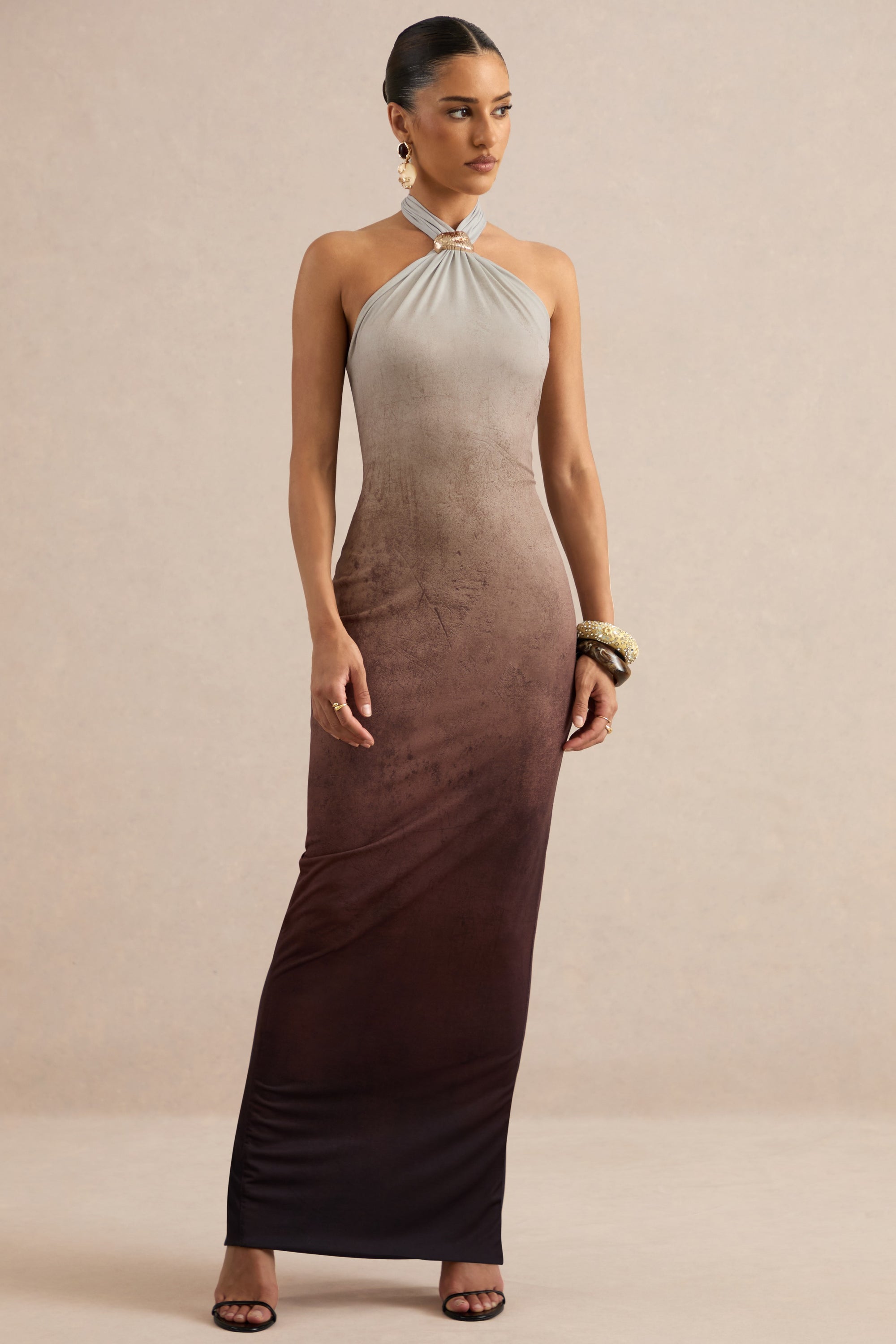 ECM_HR_CL138118021 - Thera | Brown Ombre Halter-Neck Maxi Dress With Gold Detail3.jpg