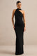 ECM_HR_CL138121001 - Gelsey _ Black Asymmetric-Neck Maxi Dress With Scarf Detail 0.jpg