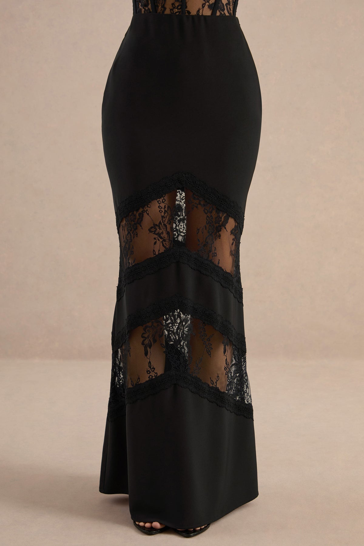 ECM_HR_CL138158001 -Clarion  Black Satin And Lace Maxi Skirt9.jpg