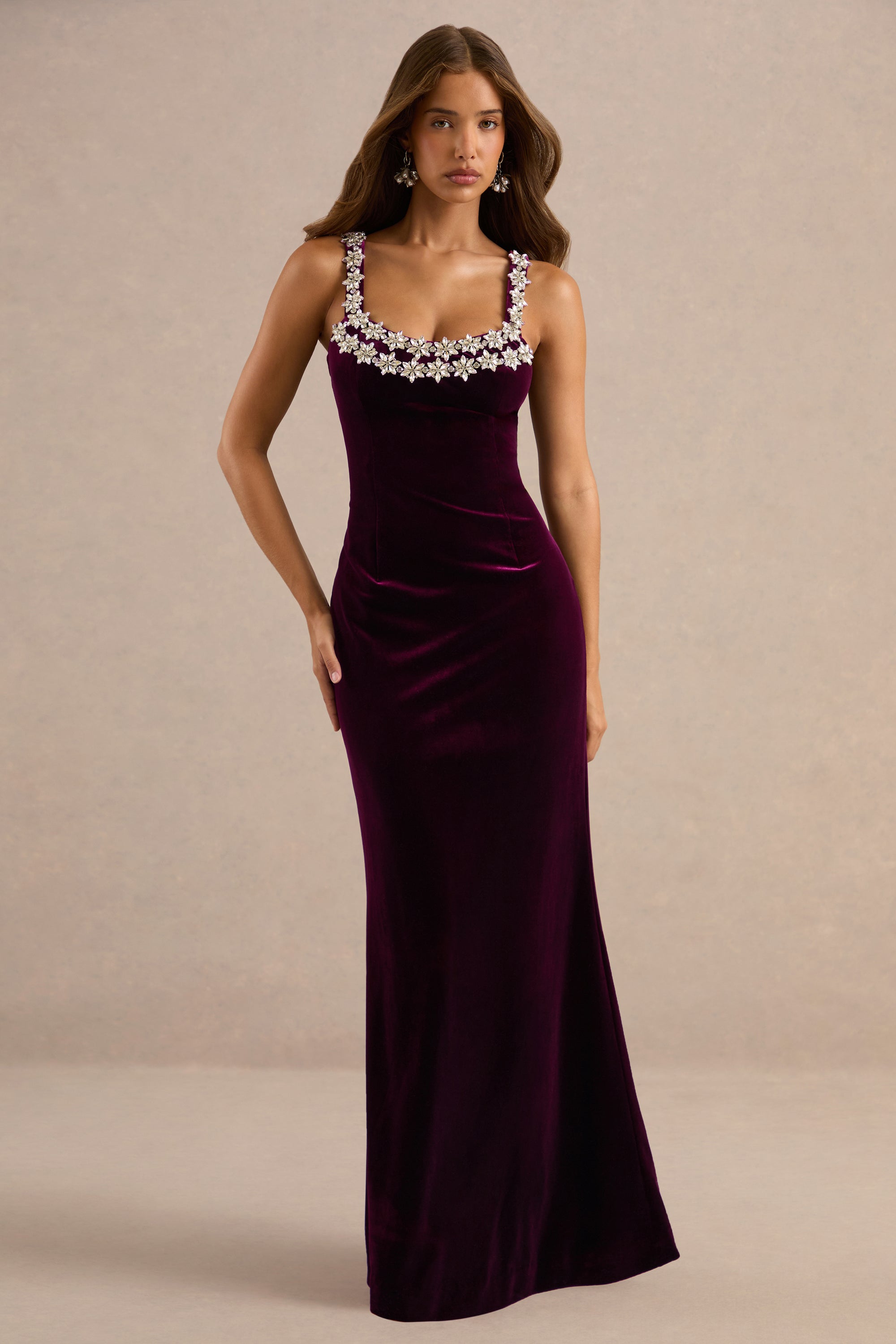 ECM_HR_CL138164102_Eilin Burgundy Velvet Embellished Square-Neck Maxi Dress 20.jpg