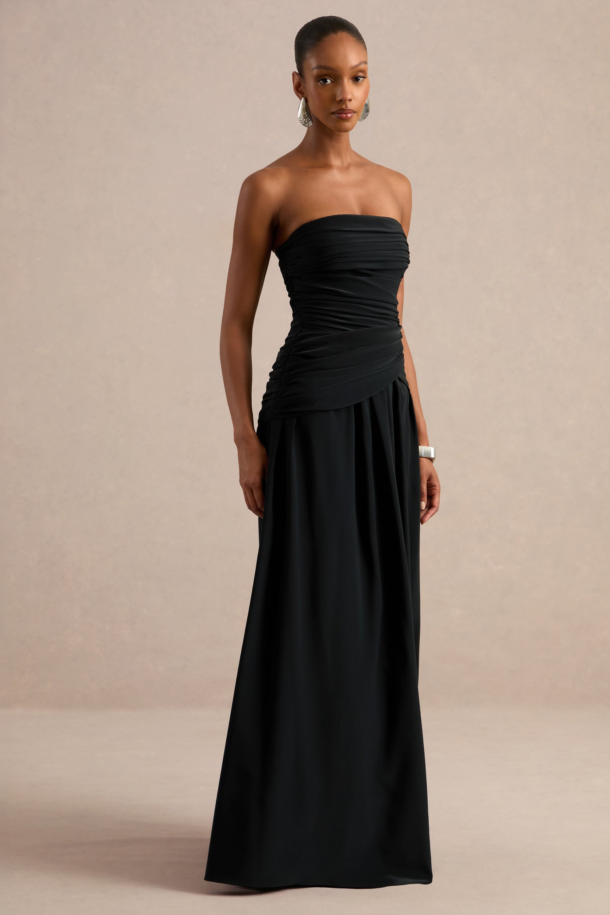 ECM_HR_CL138171001 - Alvilda | Black Satin Maxi Dress With Draped Detailing 2.jpg