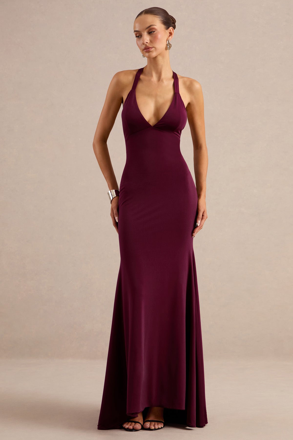 ECM_HR_CL138174102 - Kalyna _ Burgundy Halter-Neck Maxi Dress With Open-Back0.jpg