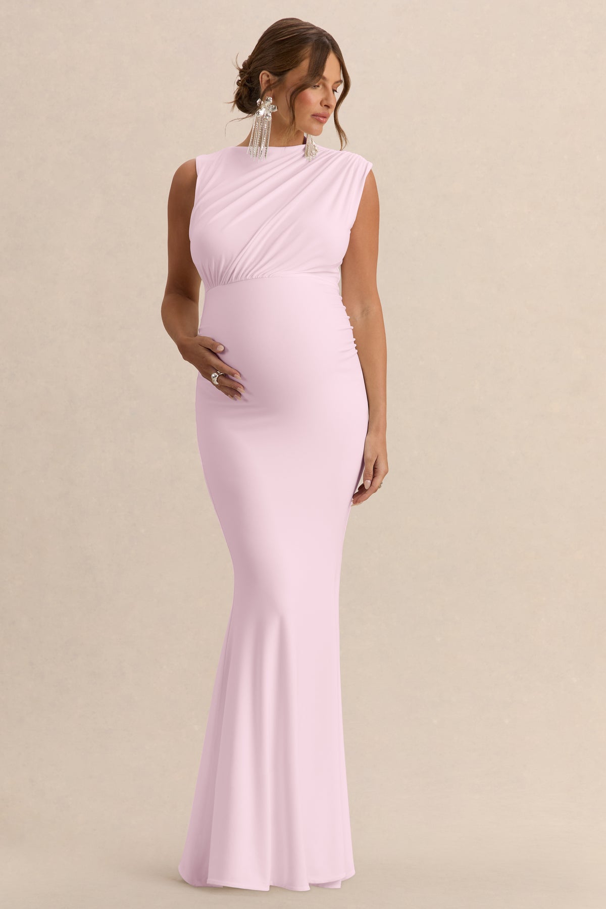 ECM_HR_CL138193081 - Osanna-Light Pink Wide-Neck Maternity Maxi Dress With Ruched Detailing 2.jpg