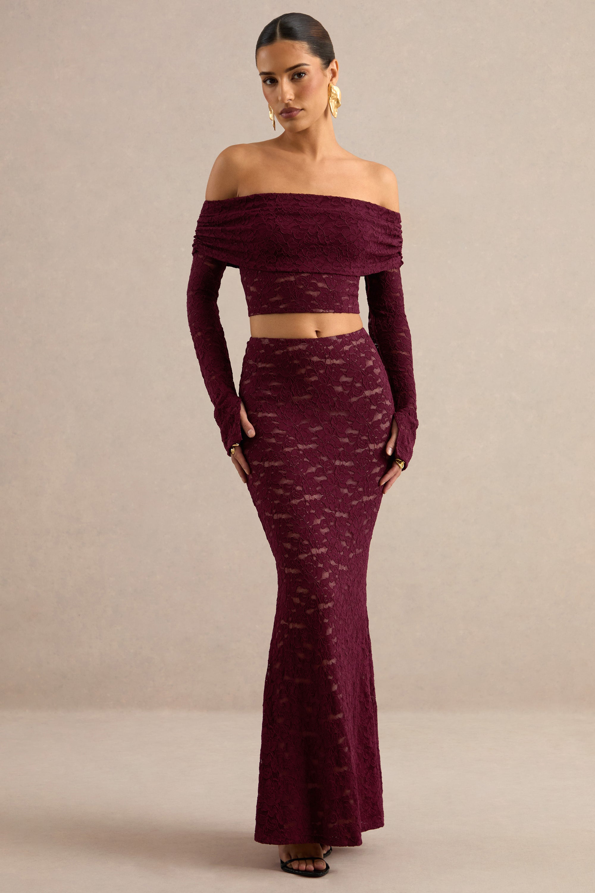 CL138198102 - Vesalia _ Burgundy Lace Maxi Skirt 1.jpg