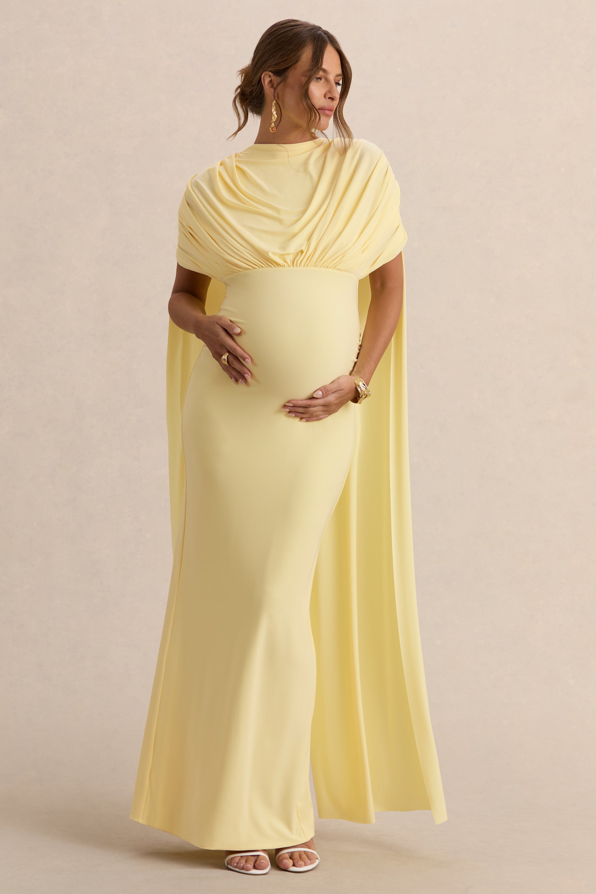 ECM_HR_CL138242121  - Araminta Lemon Bardot-Neck Maternity Maxi Dress With Cape Sleeves 6.jpg