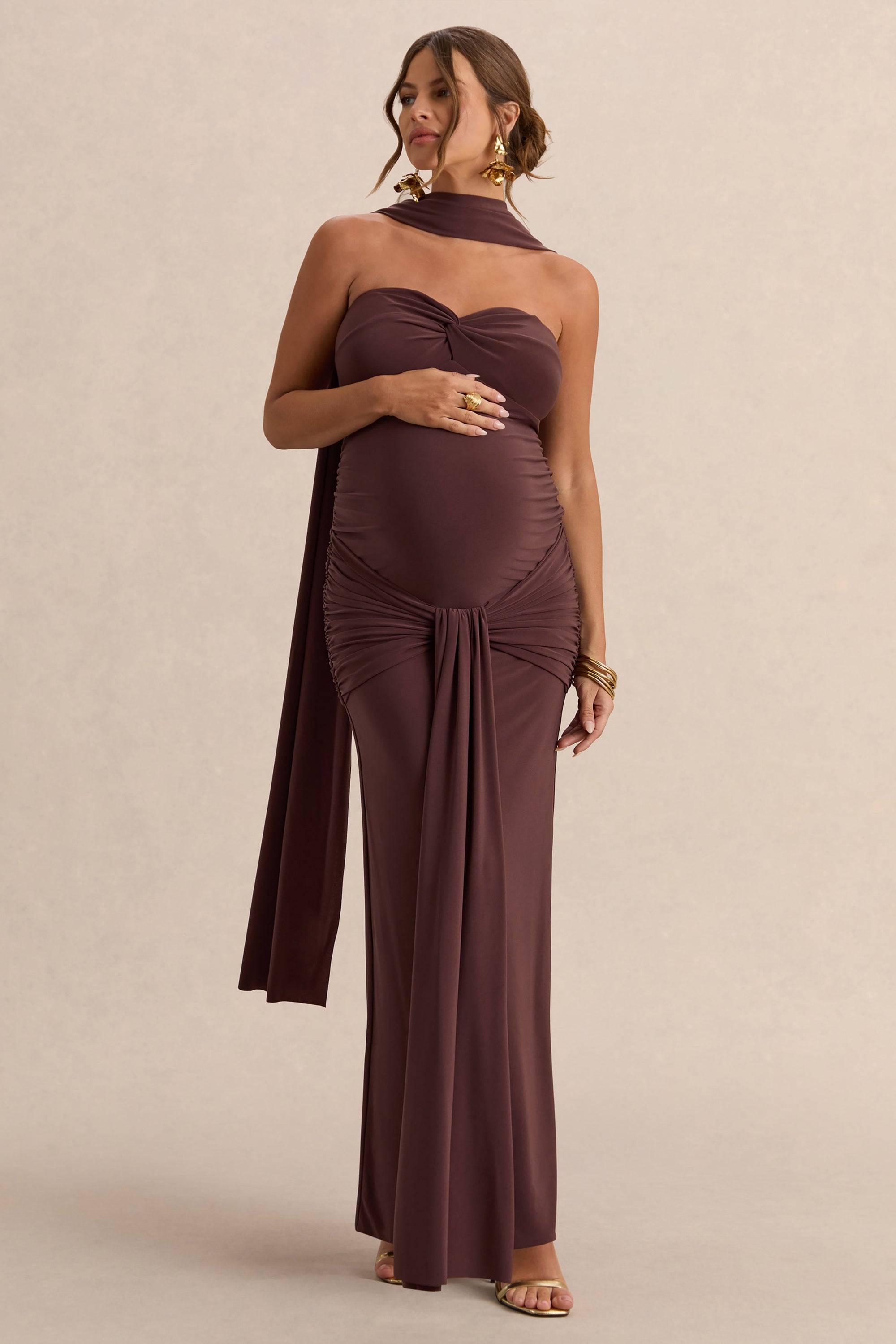ECM_HR_CL138248022---Faustina-Dark-Brown-Bandeau-Neck-Maternity-Maxi-Dress-With-Scarf-Detail-And-Gathered-Detailing-5.jpg