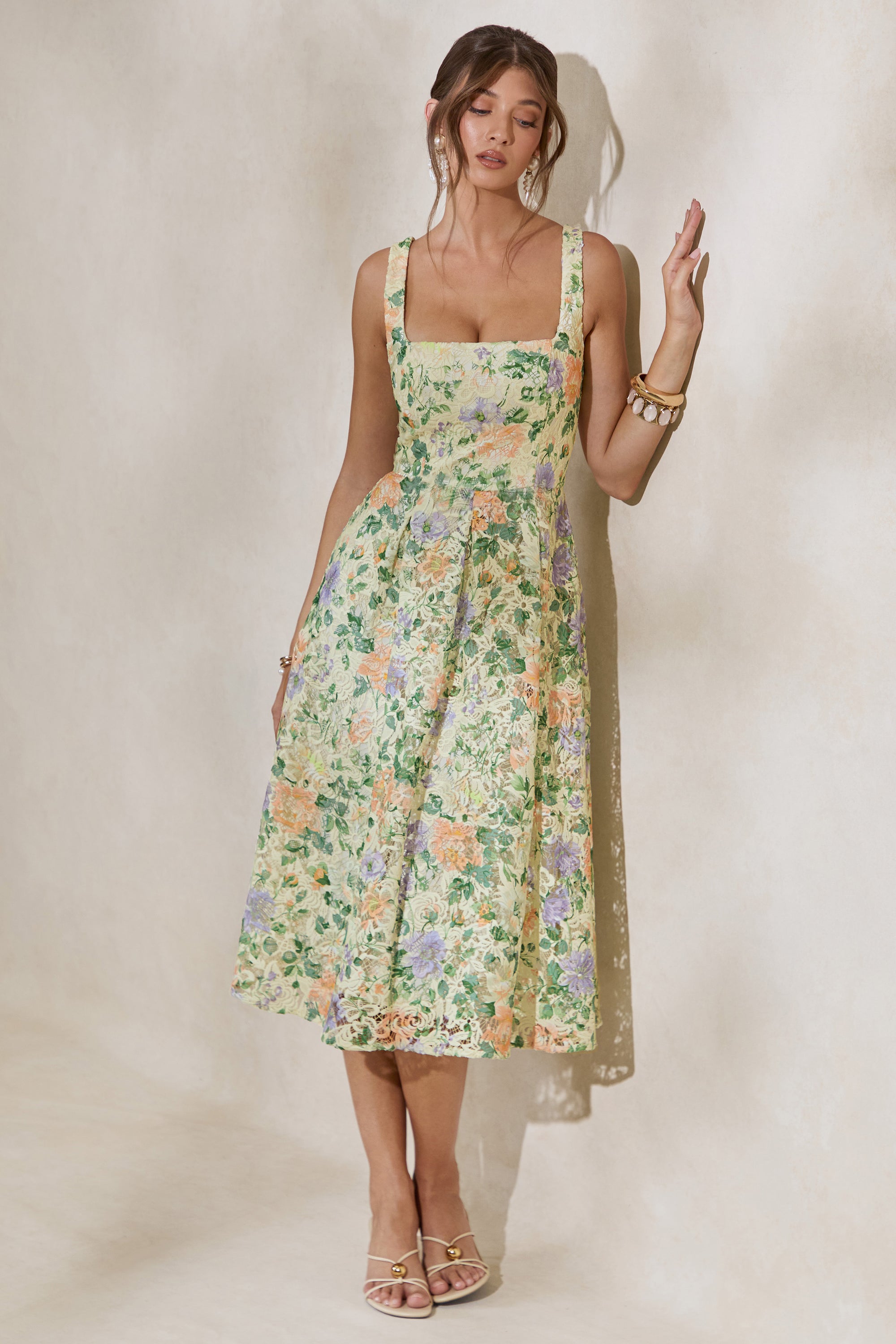 ECM_HR_CL138257121 - Lorielle _ Lemon Floral Print Lace Square-Neck Midi Dress0.jpg