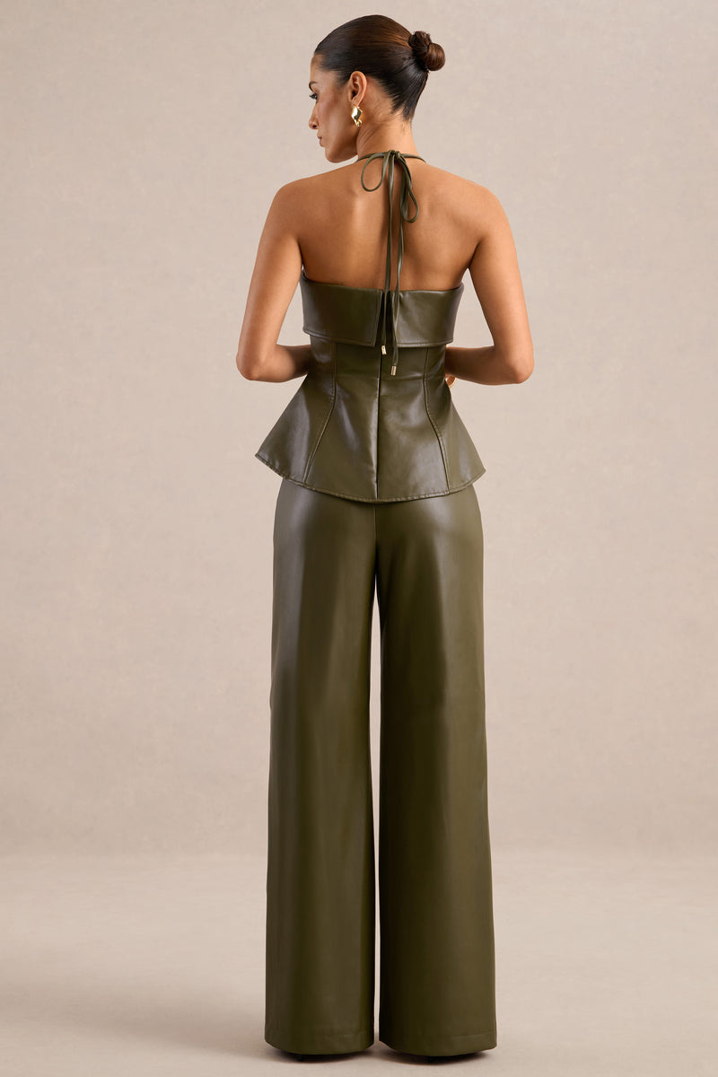 CL138271035 - Gaelina - Khaki Straight-Leg Trousers0.jpg