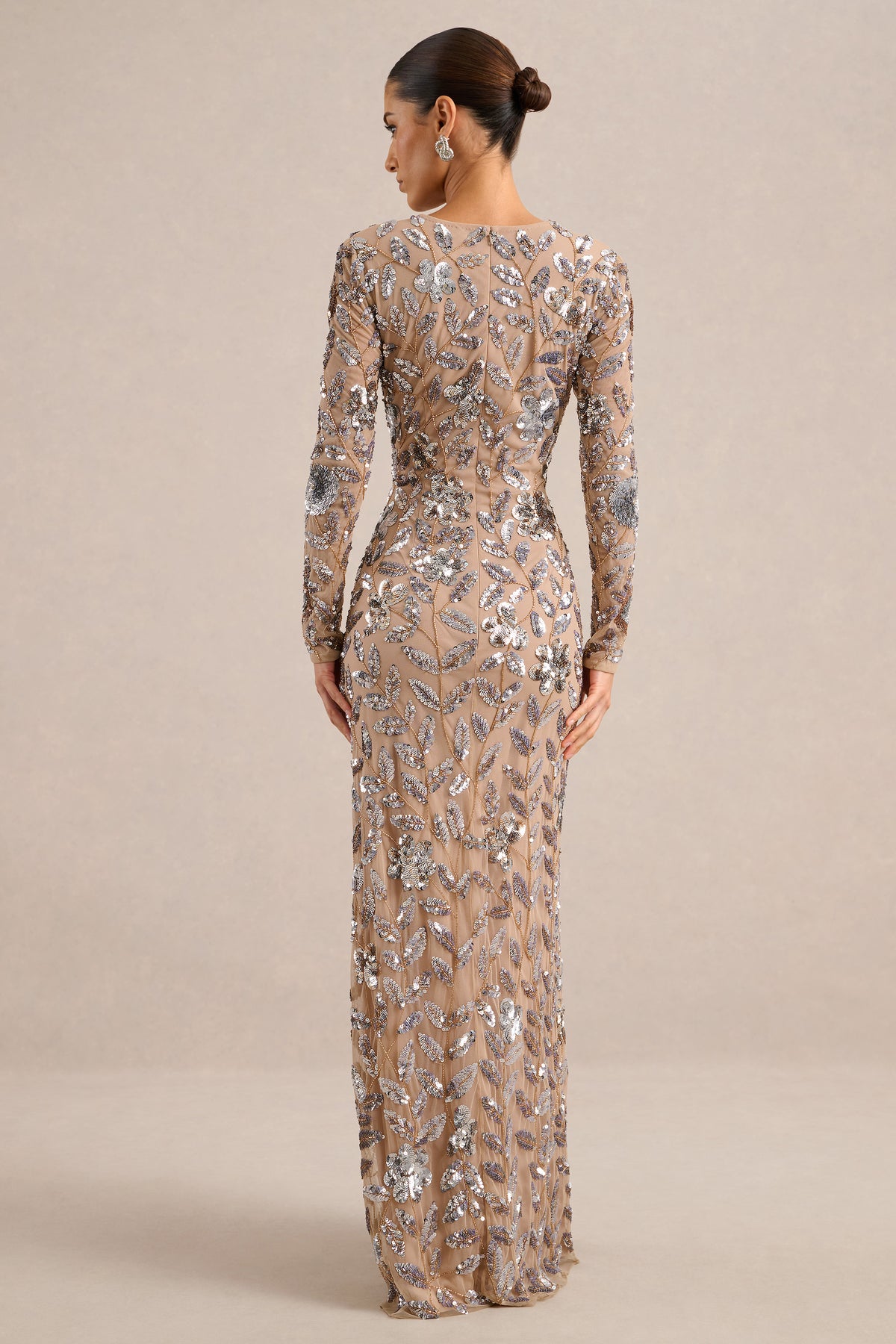 ECM_HR_CL138332050 - Josiana _ Gold Metallic Embellished Round-Neck Maxi Dress5.jpg