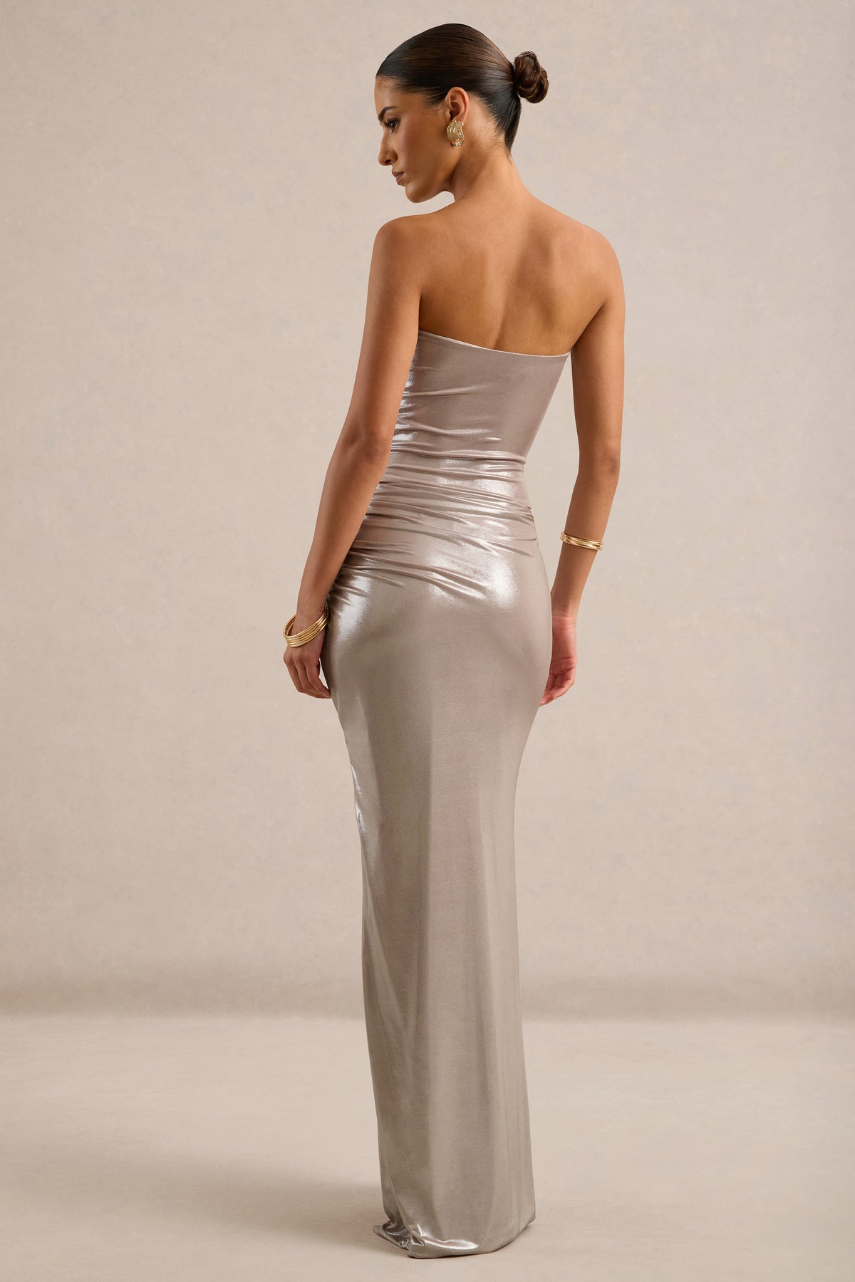CL138380060 - Anavelle | Champagne Metallic Maxi Skirt With Front-High Split5.jpg