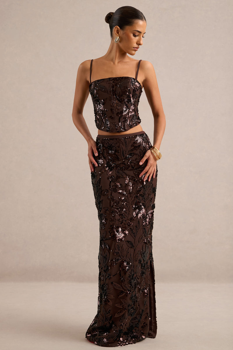 ECM_HR_CL138381021 - Odile | Brown Embellished Square-Neck Top + CL138382021 - Oksana | Brown Printed Mesh Maxi Skirt7.jpg