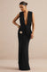 ECM_HR_CL138401001 - Lilias | Black Maxi Skirt With Draped Detailing And Gold Detail + CL138400001 - Lilias | Black Extreme Plunge-Neck Top5.jpg
