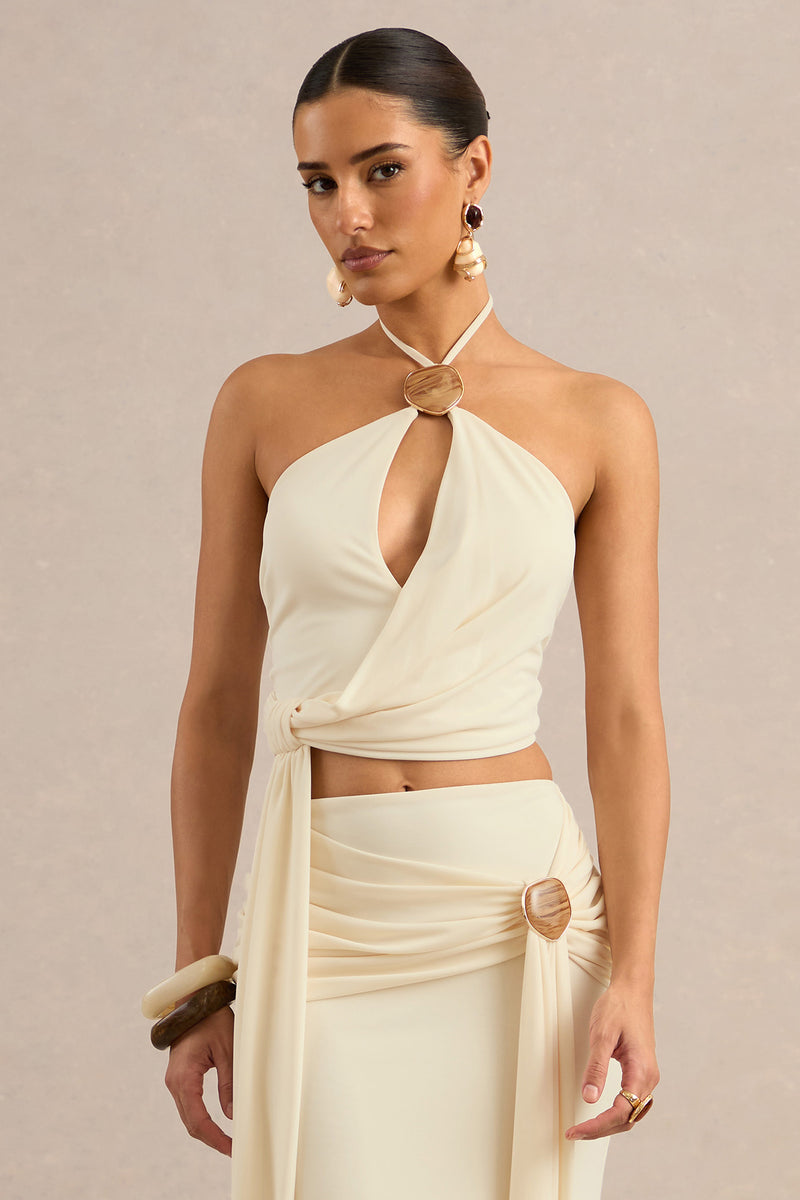 CL138404111 - Liviana | Cream Halter-Neck Top With Sash Detailing And Gold Detail1.jpg