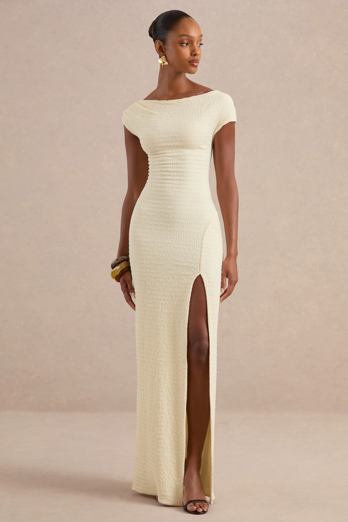 ECM_HR_CL138434111 - Aroa Cream Bardot-Neck Maxi Dress With Front High Split1.jpg