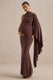 ECM_HR_CL138462022 - Azria | Dark Brown High-Neck Maternity Maxi Dress With Cape Sleeve2.jpg