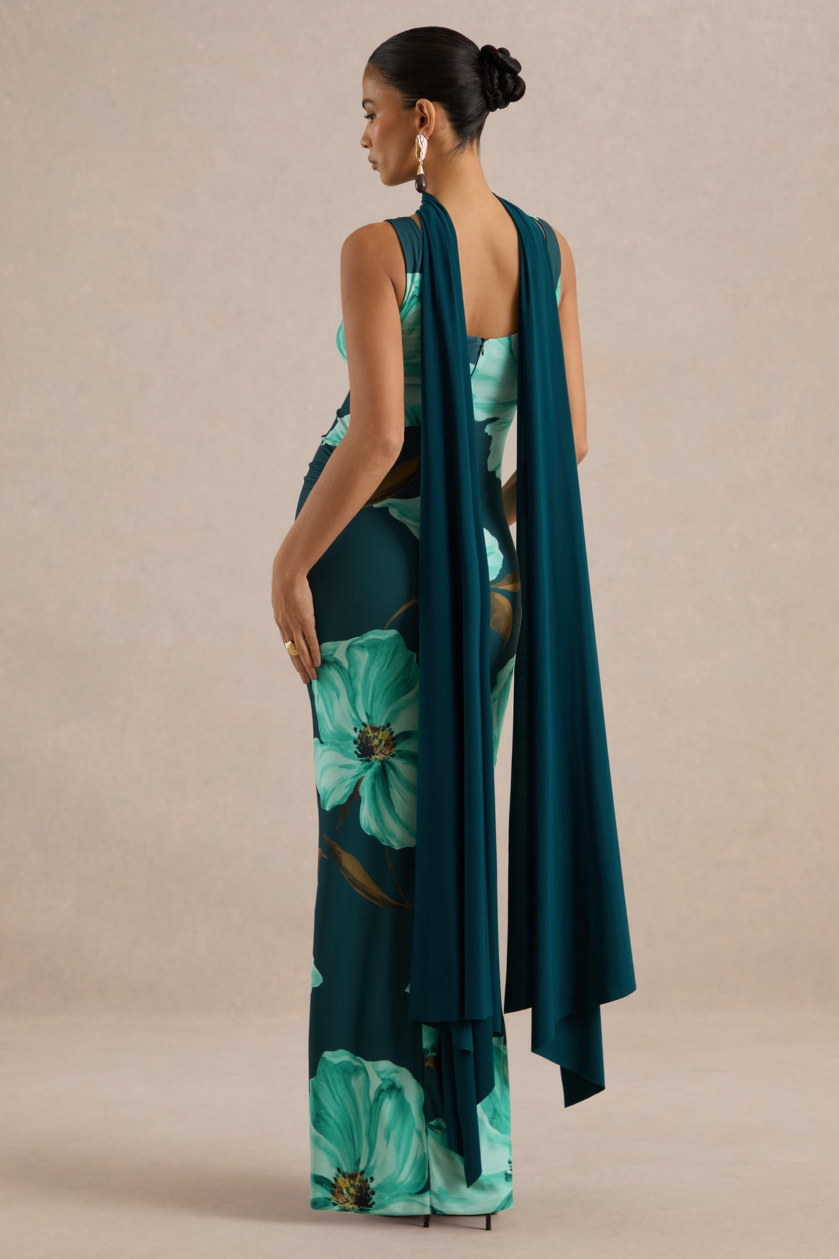 ECM_HR_CL138505037 - Estelia | Green Floral Print Square-Neck Maternity Maxi Dress With Scarf Detail4.jpg