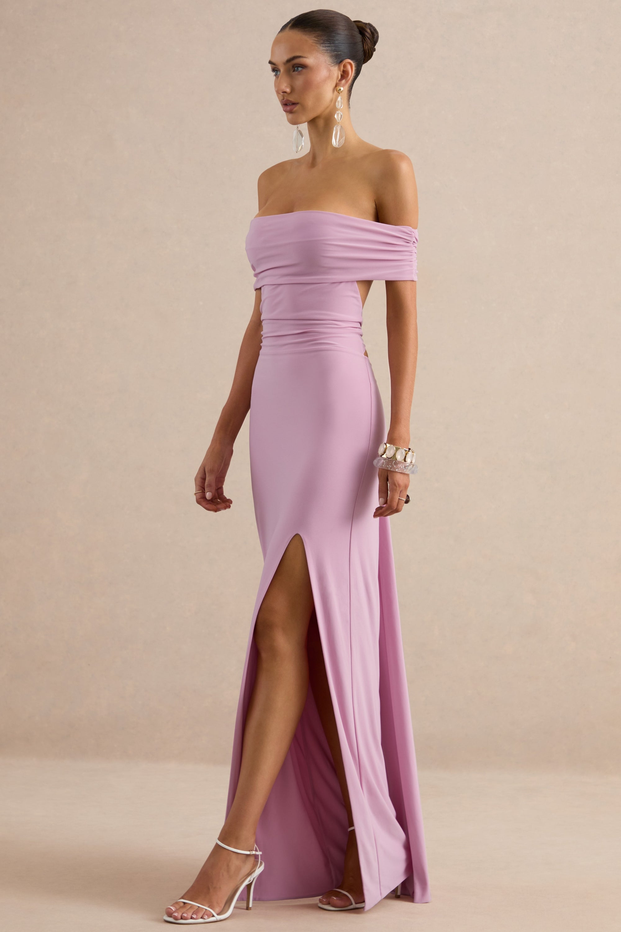 ECM_HR_CL138532084 - Emari | Pink Bardot-Neck Maxi Dress With Front-High Split 1.jpg