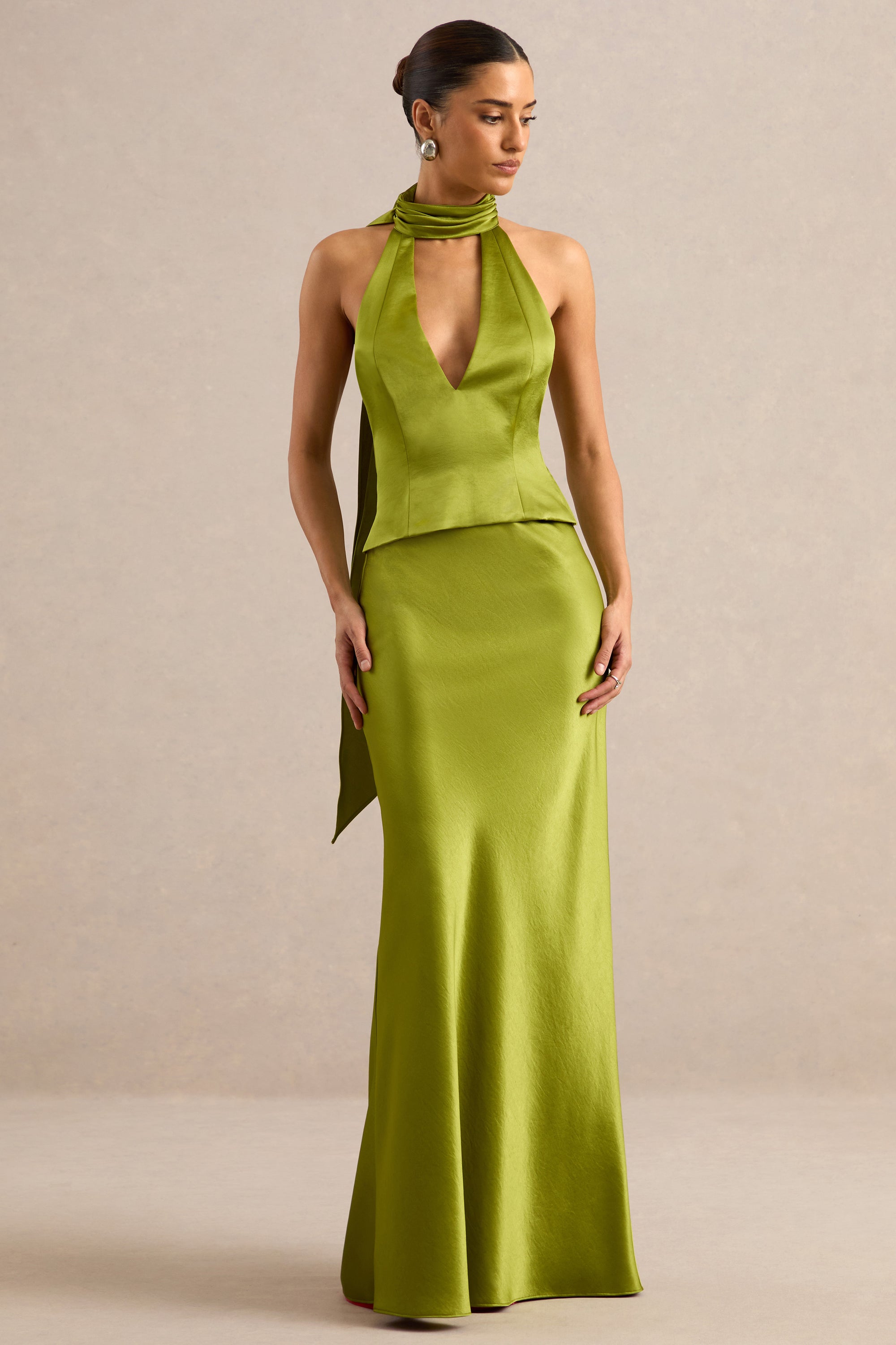CL138550031 - Lareina | Olive Satin Maxi Skirt0.jpg