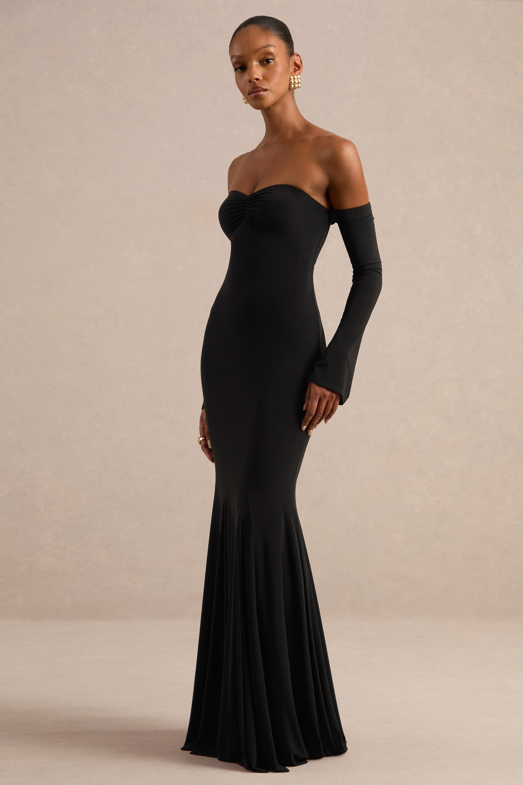 ECM_HR_CL138559001 - Gaelline _ Black Bardot-Neck Fishtail Maxi Dress3.jpg